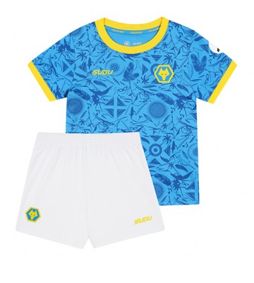 Wolves Jorgen Strand Larsen #9 Tredjetrøje Børn 2025-26 Kortærmet (+ Korte bukser)